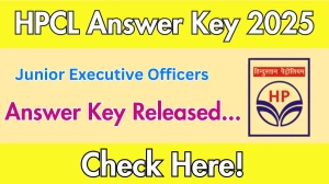 HPCL Junior Executive Officers Answer Key 2025 Available for the Download Answer Key PDF at hindustanpetroleum.com
