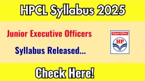 HPCL Junior Executive Officers Syllabus 2025