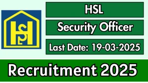 HSL Security Officer Recruitment 2025 - Apply Online