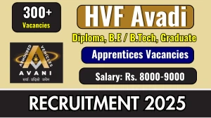 HVF Apprentices Recruitment 2025 - Apply Online for 320 Posts