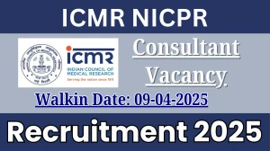 ICMR NICPR Consultant Recruitment 2025 – Walk in ICMR NICPR Consultant Recruitment 2025 – Walk in