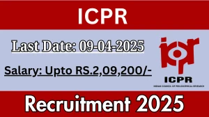 ICPR Group A, B and C Recruitment 2025 - Apply Offline