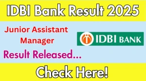 IDBI Bank JAM Final Result 2025 Out. Direct Link to Check IDBI Bank JAM Result 2025 idbibank.in IDBI Bank JAM Final Result 2025 Out. Direct Link to Check IDBI Bank JAM Result 2025 idbibank.in