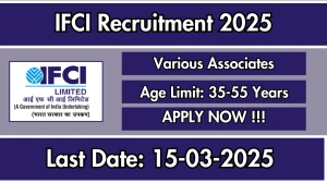 IFCI Various Associates Recruitment 2025 - Apply Online