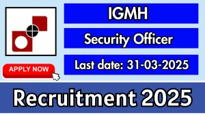 IGMH Security Officer Recruitment 2025 - Apply Offline