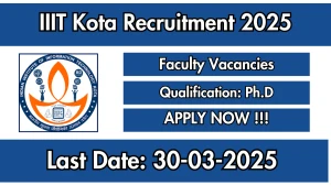 IIIT Kota Faculty Recruitment 2025 - Apply Online for 25 Posts