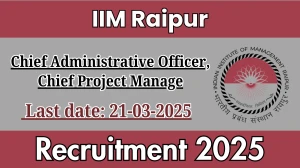 IIM Raipur Non Faculty 2025 - Apply Online IIM Raipur Non Faculty 2025 - Apply Online