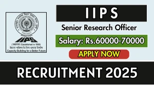 IIPS Senior Research Officer Recruitment 2025 – Walk in IIPS Senior Research Officer Recruitment 2025 – Walk in