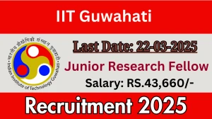 IIT Guwahati Junior Research Fellow Recruitment 2025 - Apply Offline