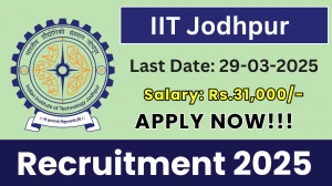 IIT Jodhpur Junior Research Fellow Recruitment 2025 - Apply Online IIT Jodhpur Junior Research Fellow Recruitment 2025 - Apply Online