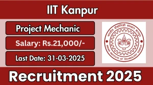 IIT Kanpur Project Mechanic Recruitment 2025 - Apply Offline