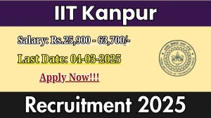 IIT Kanpur Senior Project Associate Recruitment 2025 - Apply Offline for 2 Posts
