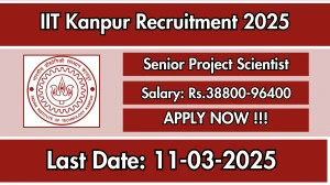 IIT Kanpur Senior Project Scientist Recruitment 2025 - Apply Online