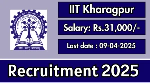 IIT Kharagpur Junior Research Fellowship Recruitment 2025 - Apply Online