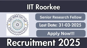 IIT Roorkee Senior Research Fellow Recruitment 2025 - Apply Offline