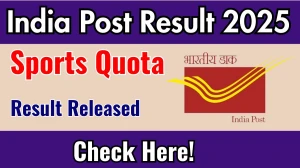 India Post Sports Quota Result 2025 Out. Direct Link to Check India Post Sports Quota Result 2025 indiapost.gov.in