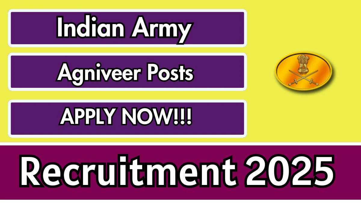 Indian Army Agniveer Recruitment 2025 - Apply Online