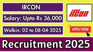 IRCON Works Engineer, Site Supervisor Recruitment 2025 – Walk in for 20 Posts IRCON Works Engineer, Site Supervisor Recruitment 2025 – Walk in for 20 Posts