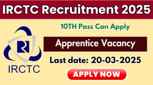 IRCTC Apprentice Recruitment 2025 - Apply Online for 12 Posts