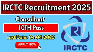 IRCTC Consultant Recruitment 2025 - Apply Offline IRCTC Consultant Recruitment 2025 - Apply Offline