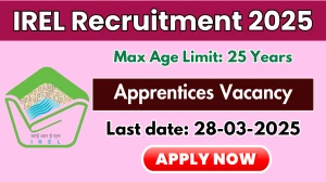 IREL Apprentices Recruitment 2025 - Apply Online for 72 Posts