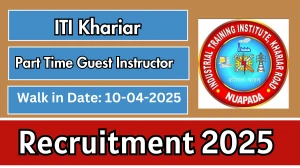 ITI Khariar Job Vacancy 2025, Walkin for Part Time Guest Instructor Posts ITI Khariar Job Vacancy 2025, Walkin for Part Time Guest Instructor Posts