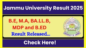 Jammu University Result 2025 Released at coeju.com Direct Link to Download 1st, 2nd, 3rd, 4th, 6th and 8th Sem Result