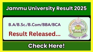 Jammu University Result 2025 Released at coeju.com Direct Link to Download 3rd, 4th, 5th, 6th Semester Result