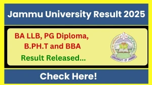 Jammu University Result 2025 Released at jammuuniversity.ac.in Direct Link to Download 1st, 4th, 5th and 6th Semester Result