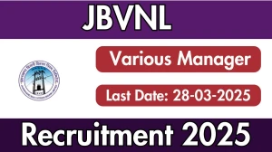 JBVNL Deputy General Manager Recruitment 2025 - Apply Offline for 2 Posts