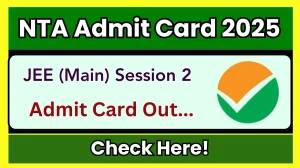 JEE (Main) Session 2 Admit Card 2025 OUT examinationservices.nic.in Check NTA  Hall Ticket Details Here