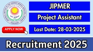 JIPMER Project Assistant Recruitment 2025 - Apply Offline JIPMER Project Assistant Recruitment 2025 - Apply Offline