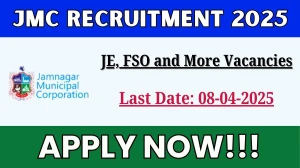 JMC JE, Food Safety Officer and More Recruitment 2025 - Apply Online for 85 Posts