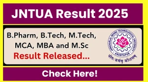 JNTUA Result 2025 Released at jntua.ac.in Direct Link to Download 1st, 2nd, 3rd, 4th, 5th and 6th Sem Result JNTUA Result 2025 Released at jntua.ac.in Direct Link to Download 1st, 2nd, 3rd, 4th, 5th and 6th Sem Result