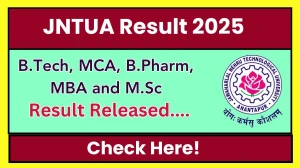 JNTUA Result 2025 Released at jntua.ac.in Direct Link to Download 1st, 3rd, 4th and 5th Sem Result