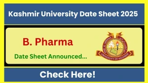 Kashmir University Date Sheet 2025 Announced @ kashmiruniversity.net Details Here