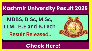 Kashmir University Result 2025 Released at uok.edu.in Direct Link to Download 1st, 2nd, 4th, 5th and 9th Sem Result Kashmir University Result 2025 Released at uok.edu.in Direct Link to Download 1st, 2nd, 4th, 5th and 9th Sem Result