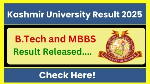 Kashmir University Result 2025 Released at uok.edu.in Direct Link to Download 8th Semester Result