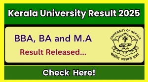 Kerala University Result 2025 Released at keralauniversity.ac.in Direct Link to Download 2nd Semester Result