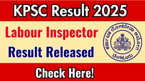 KPSC Labour Inspector Result 2025 OUT. Direct Link to Check KPSC Labour Inspector Result 2025 kpsc.kar.nic.in