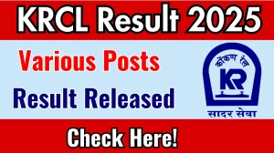KRCL Result 2025 Announced. Direct Link to Check KRCL Various Posts Result 2025 konkanrailway.com