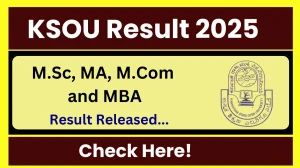 KSOU Result 2025 Released at ksouportal.com Direct Link to Download 1st, 2nd, 3rd and 4th Semester Result
