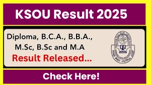 KSOU Result 2025 Out at ksouportal.com Direct Link to Download 4th Semester Result