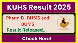 KUHS Result 2025 Released at kuhs.ac.in Direct Link to Download UG and PG Courses Result