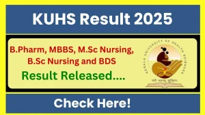 KUHS Result 2025 Released at kuhs.ac.in Direct Link to Download UG and PG Courses Result KUHS Result 2025 Released at kuhs.ac.in Direct Link to Download UG and PG Courses Result
