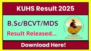 KUHS Result 2025 Released at kuhs.ac.in Direct Link to Download UG and PG Courses Result KUHS Result 2025 Released at kuhs.ac.in Direct Link to Download UG and PG Courses Result