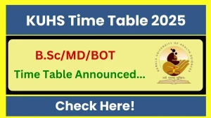 KUHS Time Table 2025 Announced @ kuhs.ac.in Details Here