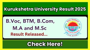Kurukshetra University Result 2025 Out at kuk.ac.in Direct Link to Download 1st, 3rd and 5th Semester Result