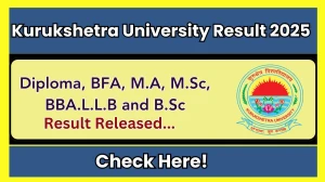 Kurukshetra University Result 2025 Released at kuk.ac.in Direct Link to Download 1st, 3rd, 5th, and 9th Semester Result
