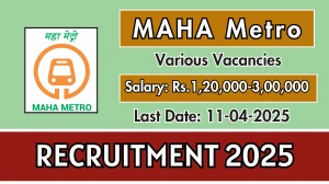 MAHA Metro Executive Director/ Chief Project Manager Recruitment 2025 - Apply Offline MAHA Metro Executive Director/ Chief Project Manager Recruitment 2025 - Apply Offline